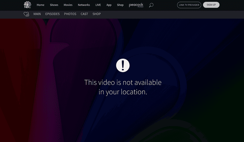 NBC from outside the US